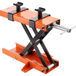 VEVOR Motorcycle Lift, 500 kg Motorcycle Center Scissor Lift Jack with Saddle & Safety Pin, Steel Motorcycle Jack Hoist Stand for Street Bikes, Cruiser Bikes, Touring Motorcycles