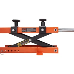 VEVOR Motorcycle Lift, 500 kg Motorcycle Center Scissor Lift Jack with Saddle & Safety Pin, Steel Motorcycle Jack Hoist Stand for Street Bikes, Cruiser Bikes, Touring Motorcycles