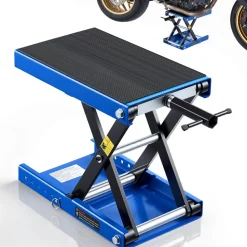VEVOR Motorcycle Lift, 1100 LBS Motorcycle Scissor Lift Jack with Wide Deck & Safety Pin, 3.7
