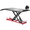 VEVOR Motorcycle Lift Table, 1500 lbs Capacity, Electric Hydraulic Pump with Scissor Lift Jack, Wheel Chock, 9.05"-41.73" Height, 78.3" x 50.4" Extra-Wide Heavy Duty Repair Stand for ATV, Dirt Bike