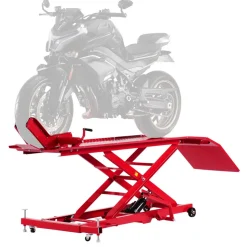 VEVOR Motorcycle Lift Table, 1000lbs Weight Capacity, 360° Flexible Moving Motorcycle Jack Stand, 8.6-31 in Height Range, Heavy Duty Bike Repair Stand with Security Lock for ATVs, Dirt Bike