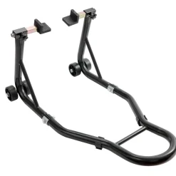VEVOR Motorcycle Rear Wheel Stand, with U + L Fork Swingarm Spool, 850 lbs Capacity Heavy Duty Rear Wheel Stand Motorcycle Lift Jack Stand, for Suzuki Yamaha Honda Kawasaki, Black