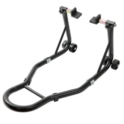VEVOR Motorcycle Rear Wheel Stand, with U + L Fork Swingarm Spool, 850 lbs Capacity Heavy Duty Rear Wheel Stand Motorcycle Lift Jack Stand, for Suzuki Yamaha Honda Kawasaki, Black