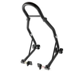 VEVOR Motorcycle Rear Wheel Stand, with U + L Fork Swingarm Spool, 850 lbs Capacity Heavy Duty Rear Wheel Stand Motorcycle Lift Jack Stand, for Suzuki Yamaha Honda Kawasaki, Black
