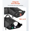 VEVOR Motorcycle Saddlebags, 28 L (14 L x 2) Large Capacity Side Saddle Bags Compatible with Most Motorcycles, Waterproof Outdoor Sports Motorbike Luggage Storage Shoulder Bag with Bottom Strap, Black
