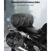 VEVOR Motorcycle Tail Bag, 22-34 L Expandable Motorcycle Rear Seat Bag with Waterproof Rain Cover, Outdoor Sports Motorbike Luggage Storage Backpack Handbag with Straps, Pocket & Elastic Cord, Black