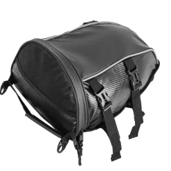 VEVOR Motorcycle Tail Bag, 10 L Motorcycle Rear Seat Bag with Waterproof Rain Cover, Outdoor Sports Motorbike Luggage Storage Trunk Rack Backpack Handbag with Shoulder Strap and Inner Pocket, Black