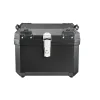 VEVOR Motorcycle Top Case 45L Universal Waterproof ABS Motorcycle Tail Case, Detachable Motorbike Top Box with Security Lock & Leather Liner for Luggage Storage