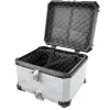 VEVOR Motorcycle Top Case 55L Universal Aluminum Hard Motorcycle Tail Case, Waterproof Detachable Motorbike Top Box with Security Lock & Leather Liner for Luggage Storage