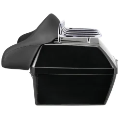 VEVOR Motorcycle Top Case, Universal Durable PP Material Motorbike Tail Box with Reflective Panel, 48L Waterproof Detachable Motorcycle Top Box with Multi-Hole Base, Fit for 99% of Motorcycle Frames