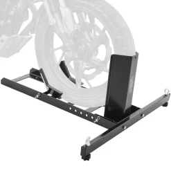 VEVOR Motorcycle Wheel Chock Upright, 1800 lbs Capacity, Heavy-duty Steel Motorcycle Front Wheel Stand with 6 Adjustable Holes, For 15
