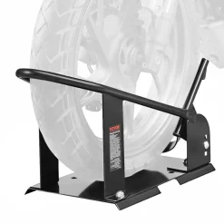 VEVOR Motorcycle Wheel Chock, 1800 lbs Capacity Wheel Cradle Holder, Heavy-duty Steel Motorcycle Front Wheel Stand with 3 Adjustable Holes, For 15