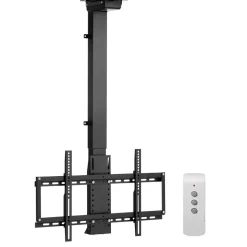 VEVOR Motorized Ceiling TV Mount, TV Wall Mount for 32 to 55 Inch TV, Electric Adjustable Ceiling TV Mount, Motorized Flip Down TV Mount Bracket with Max VESA 24 x 16 in, Fits TVs Up to 120 lbs