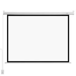 VEVOR Motorized Projector Screen, 72 inch 4:3 1080 HD Electric Projection Screen, Wall Mounted Projection Dispaly Projector with Remote Control, Automatic Movie Screen for Family Home Office Theater