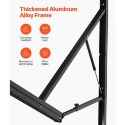 VEVOR Motorized RV Awning Complete Kit, 16' Retractable Awning with Aluminum Alloy Frame, Outdoor Trailer Awning, Fit for Most RVs(Black Fade)