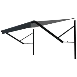 VEVOR Motorized RV Awning Complete Kit, 16' Retractable Awning with Aluminum Alloy Frame, Outdoor Trailer Awning, Fit for Most RVs(Black Fade)