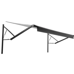 VEVOR Motorized RV Awning Complete Kit, 15.06FT Electric Retractable RV Awning with Aluminum Alloy Frame & Waterproof Fabric, Outdoor Camping Trailer Awnings Fit Most RVs (15FT Type, Gradient Black)