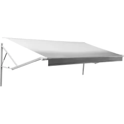 VEVOR Motorized RV Awning Complete Kit & Sunshade Screen, 18.06FT Electric Retractable RV Awning with Aluminum Alloy Frame & Waterproof Fabric, Outdoor Camping Trailer Awnings Fit Most RVs (18FT Type)