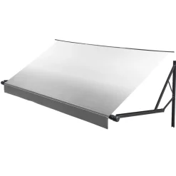 VEVOR Motorized RV Awning Complete Kit, 17.06FT Electric Retractable RV Awning with Aluminum Alloy Frame & Waterproof Fabric, Outdoor Camping Trailer Awnings Fit Most RVs (17FT Type, Gradient Gray)