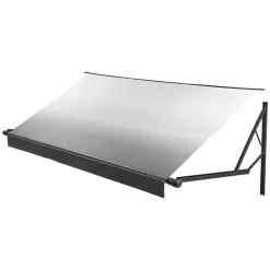 VEVOR Motorized RV Awning Complete Kit, 20.06FT Electric Retractable RV Awning with Aluminum Alloy Frame & Waterproof Fabric, Outdoor Camping Trailer Awnings Fit Most RVs (20FT Type, Gradient Black)