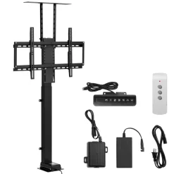 VEVOR Motorized TV Lift Stand, 120 lbs max Load Adjustable TV Lift Stand Mount Bracket, Vertical Electric TV Bracket with Remote Control, Motorized TV Stand with Max VESA 24 x 16 in, for 32-70 in TVs