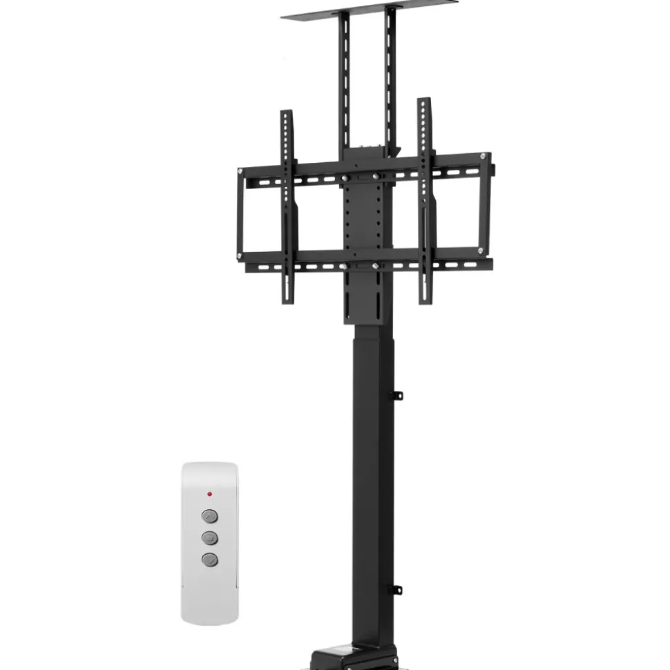 VEVOR Motorized TV Lift Stand, 120 lbs max Load Adjustable TV Lift Stand Mount Bracket, Vertical Electric TV Bracket with Remote Control, Motorized TV Stand with Max VESA 24 x 16 in, for 32-70 in TVs