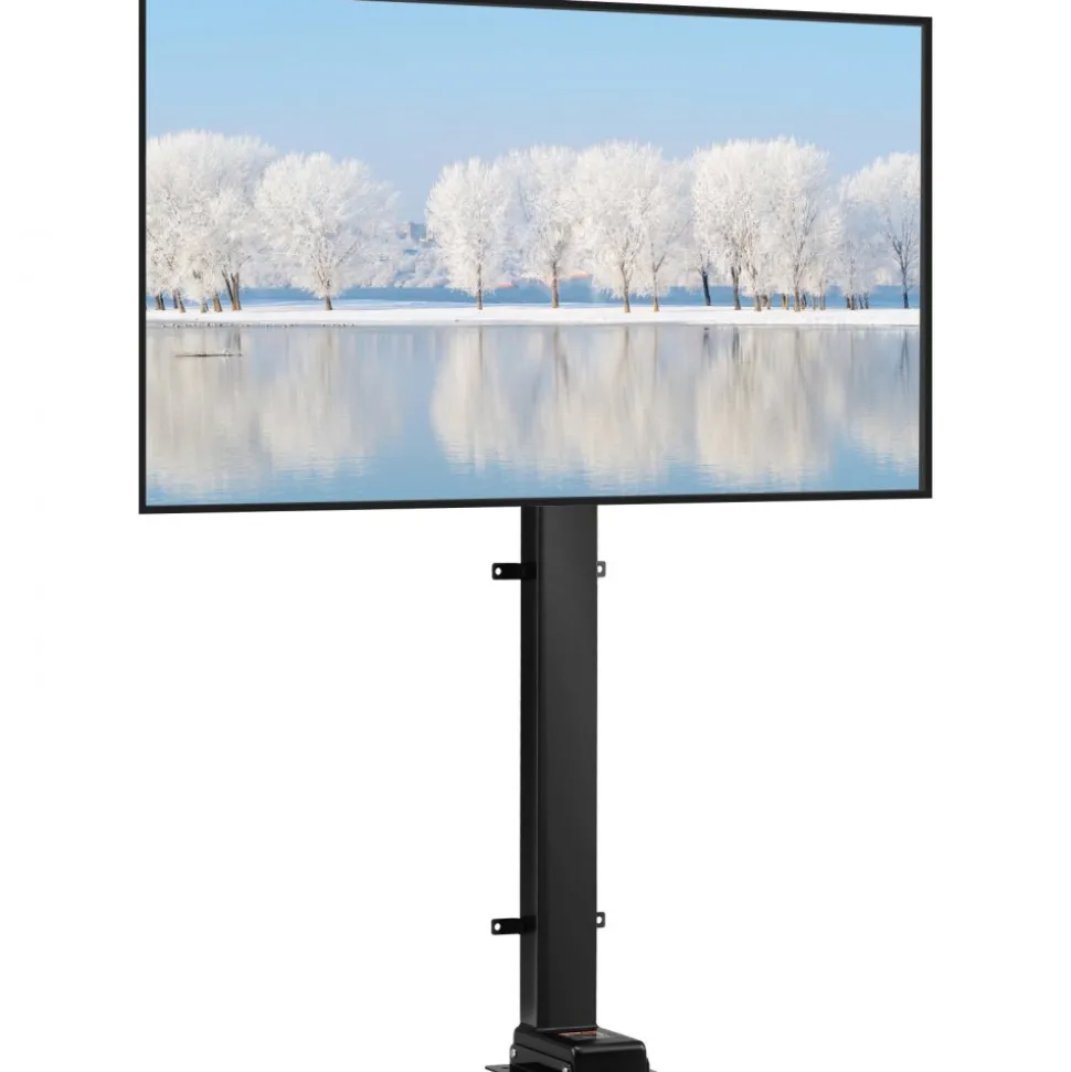 VEVOR Motorized TV Lift Stroke Length 35 Inches Motorized TV Mount Fit for 32-65 Inch TV Lift with Remote Control Height Adjustable 28.7-64.2 Inch,Load Capacity 154 Lbs