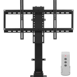 VEVOR Motorized TV Lift with Swivel, Adjustable Height 28.74-68.11 Inch for 32-70 Inch TVs, Remote Controlled, 154 Lbs Capacity, Manual Left/Right Swivel 30°