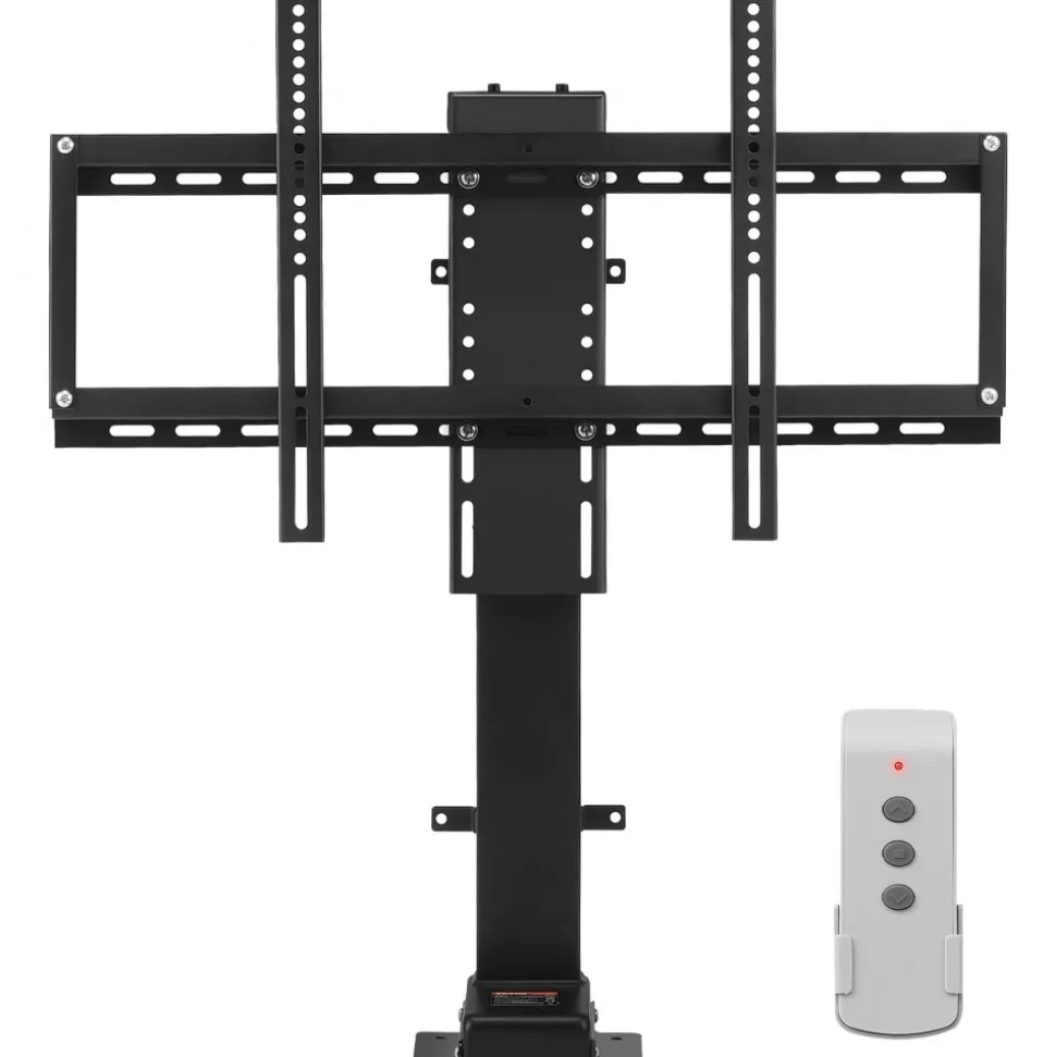 VEVOR Motorized TV Lift with Swivel, Adjustable Height 28.74-68.11 Inch for 32-70 Inch TVs, Remote Controlled, 154 Lbs Capacity, Manual Left/Right Swivel 30°