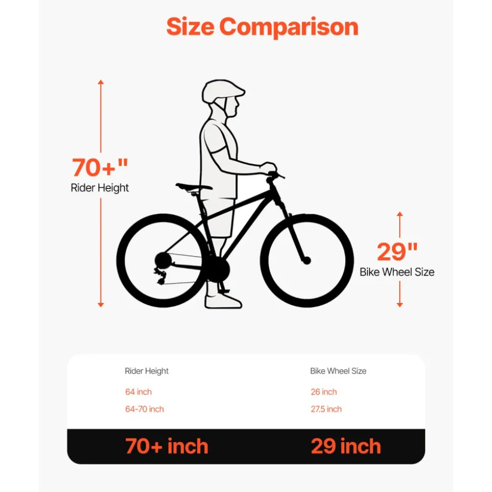 VEVOR Mountain Bike, 29 inch MTB Bicycle with Full Dual Suspension, 24 Speeds Twist Shifting, Comfort Saddle, Dual Disc Brakes, Aluminum Alloy Frame, Adult Sport Cycling Bicycle for Men Women Trail Snow