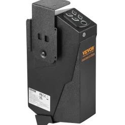 VEVOR Mounted Gun Safe for Pistols, Biometric Gun Safe with Three Quick Access Ways of Fingerprints, Passwords and Keys, Handgun Safe for 1 Pistol for Home, Bedside, Nightstand, Wall