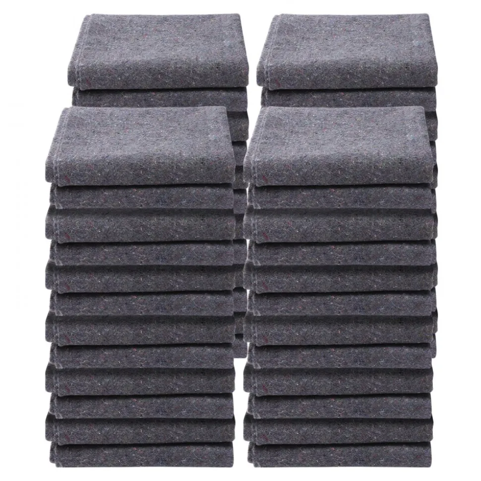 VEVOR Moving Blankets, 72" x 54", 21 lbs/dz Weight, 24 Packs, Professional Recycled Cotton Packing Blanket, Large Heavy Duty Shipping Mover Pads Perfect for Protecting Furniture, Floors, Appliances