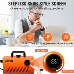VEVOR Mug Heat Press Machine, 30oz Tumbler Heat Press, Sublimation Transfer 11-15oz 16-25oz 30oz Straight Skinny Tumblers, Cup Heat Press with Heat-resist Gloves, Tape, DIY Ceramic Mugs Glasses
