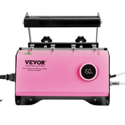 VEVOR Mug Heat Press, 11-30oz Tumbler Heat Press Machine, Sublimation Transfer Straight Skinny Tumblers, Cup Heat Press with Heat-resist Gloves & Tape, DIY Ceramic Mugs Cups Glasses, As Gift, Pink