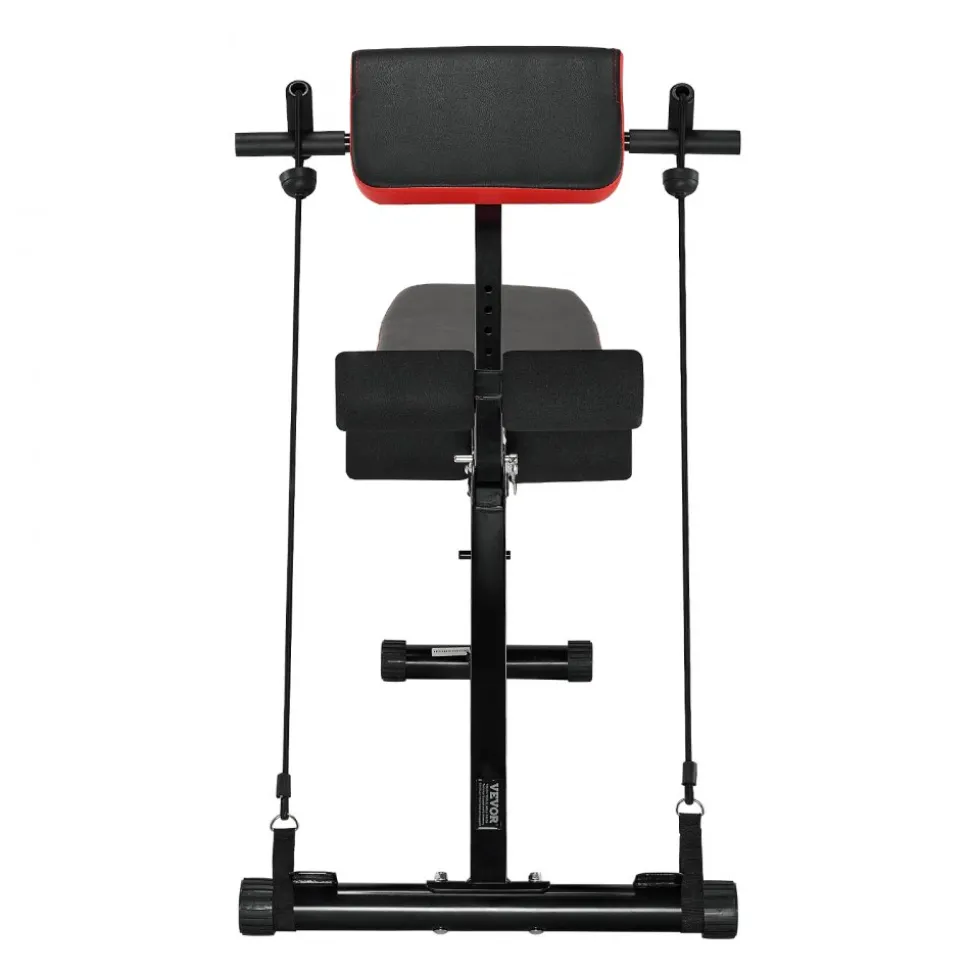 VEVOR Multi-Functional Weight Bench for Full Body Workout, Roman Chair Hyperextension Bench, 330 lbs Adjustable & Foldable Equipment for Back Arm Core Ab Workout, Sit Up Exercise Machine for Home Gym