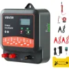 VEVOR Multi-Powered Electric Fence Charger, 2J/3J/5J, Electric Fence Energizer with Real-Time LED Display, 6.2 Miles Range, AC DC Powerful Fences Charger, Keep Out Wild Animals, for Livestock Poultry