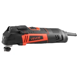 VEVOR Multitool Oscillating Tool, 4Amps Electric Oscillating Multi Tool Corded with 6 Variable Speeds 7000 - 19000 OPM, 3.2° Oscillating Angle, 13PCS Saw Accessories, LED Work Light & Tool Bag