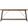 VEVOR Narrow Console Sofa Table, 70.9 inches Behind Couch Table, 2-Tier Long Entryway Table and Skinny Hallway Table, Narrow Sofa Table with Metal Frame, for Entryway, Hallway, Living Room & Bedroom
