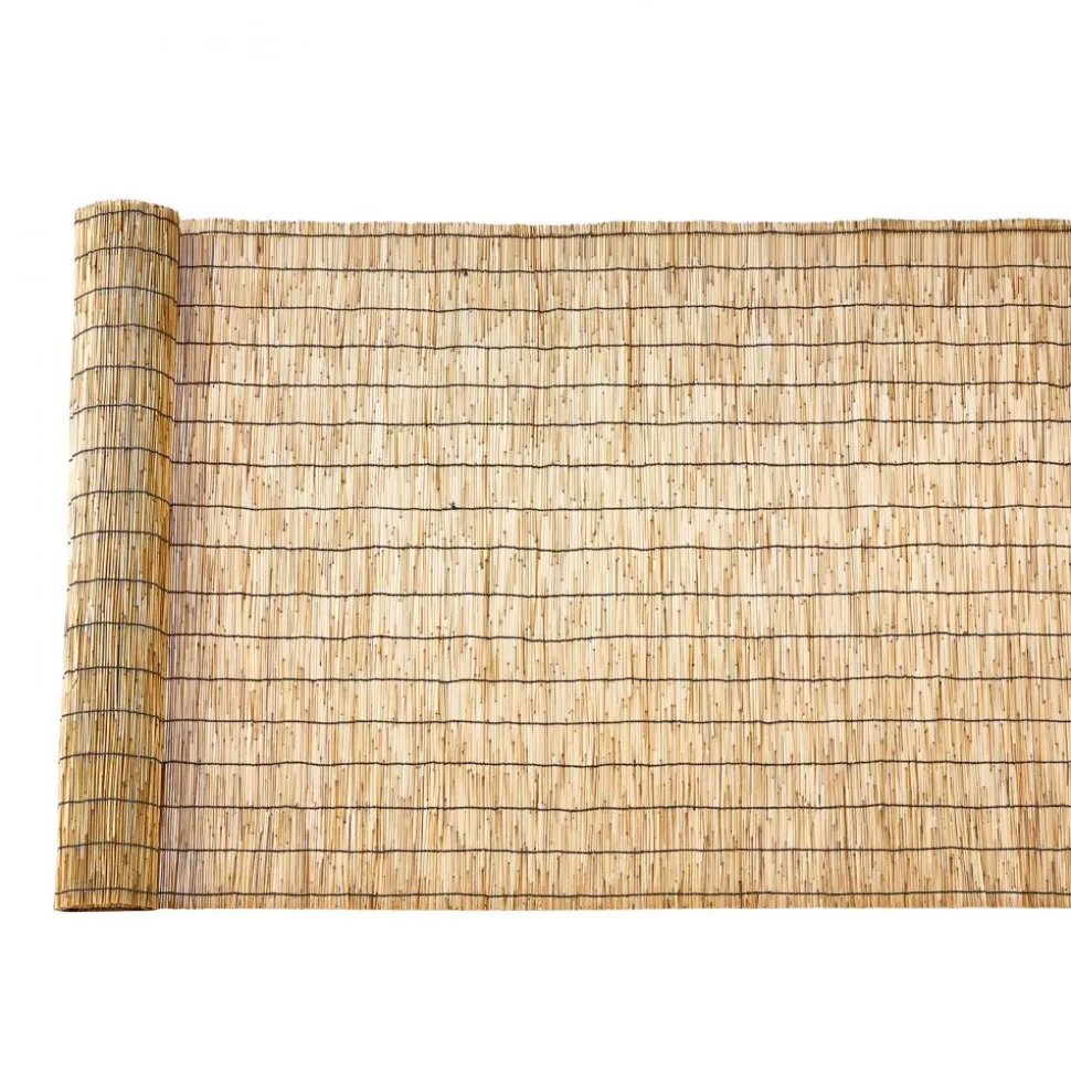 VEVOR Natural Reed Fencing, 6 ft x 16.4 ft, Decorative Natural Reed Fencing Roll, Decorative Fence for Backyard Garden Divider, Privacy Screen Panel Curtain for Balcony Patio Garden Backyard Outdoor