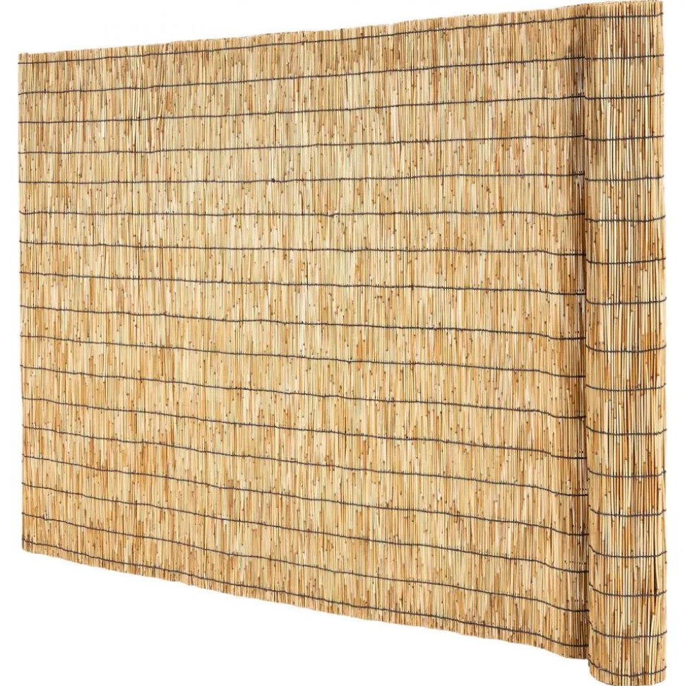 VEVOR Natural Reed Fencing, 6 ft x 16.4 ft, Decorative Natural Reed Fencing Roll, Decorative Fence for Backyard Garden Divider, Privacy Screen Panel Curtain for Balcony Patio Garden Backyard Outdoor