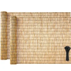VEVOR Natural Reed Fencing, 6 ft x 16.4 ft, Decorative Natural Reed Fencing Roll, Decorative Fence for Backyard Garden Divider, Privacy Screen Panel Curtain for Balcony Patio Garden Backyard Outdoor