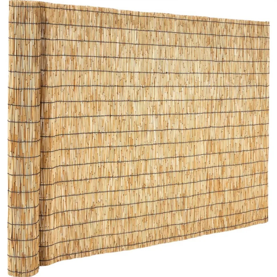 VEVOR Natural Reed Fencing, 6 ft x 16.4 ft, Decorative Natural Reed Fencing Roll, Decorative Fence for Backyard Garden Divider, Privacy Screen Panel Curtain for Balcony Patio Garden Backyard Outdoor