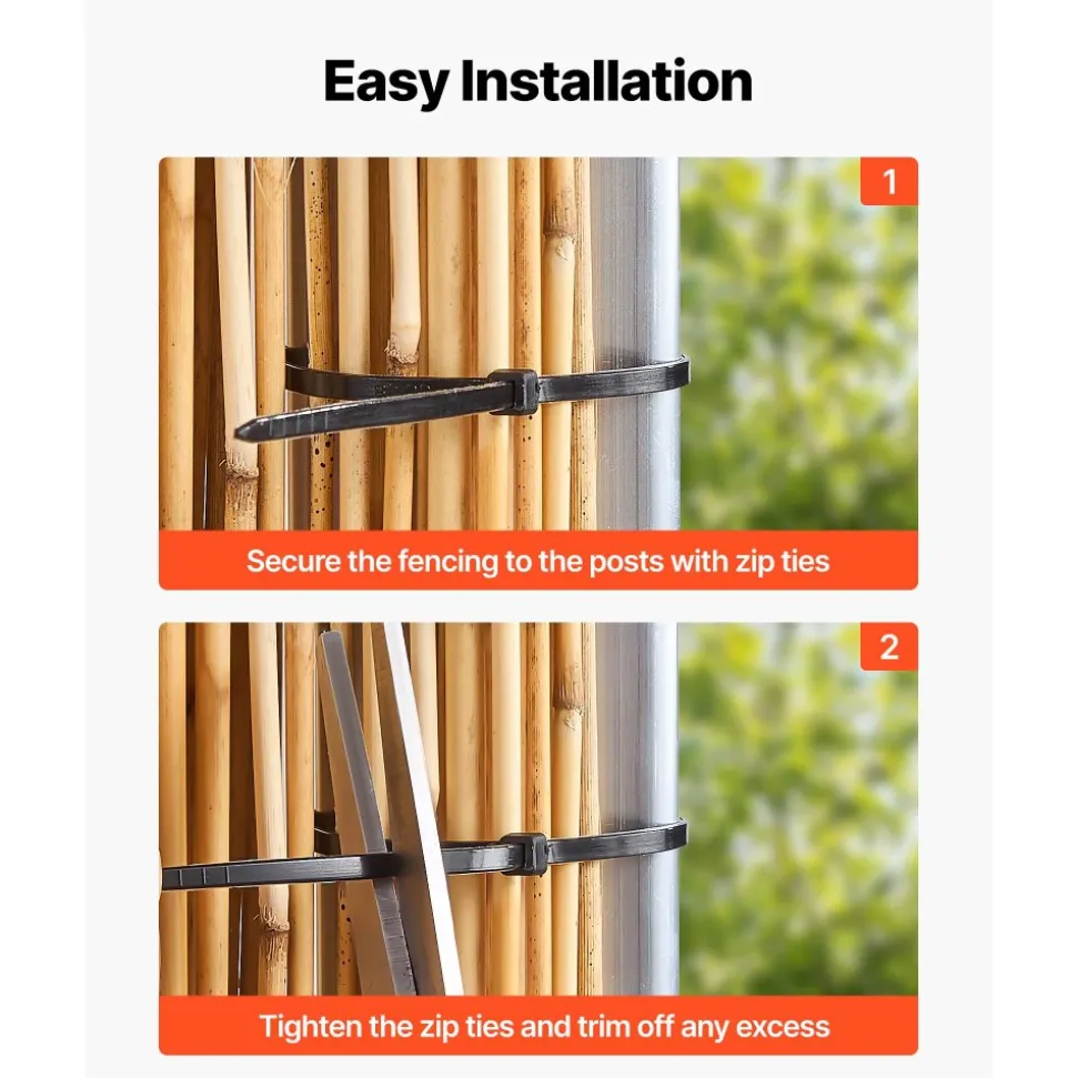 VEVOR Natural Reed Fencing, 5.58 x 16.4 ft, Decorative Natural Reed Fencing Roll, Decorative Fence for Backyard Garden Divider, Privacy Screen Panel Curtain for Balcony Patio Garden Backyard Outdoor