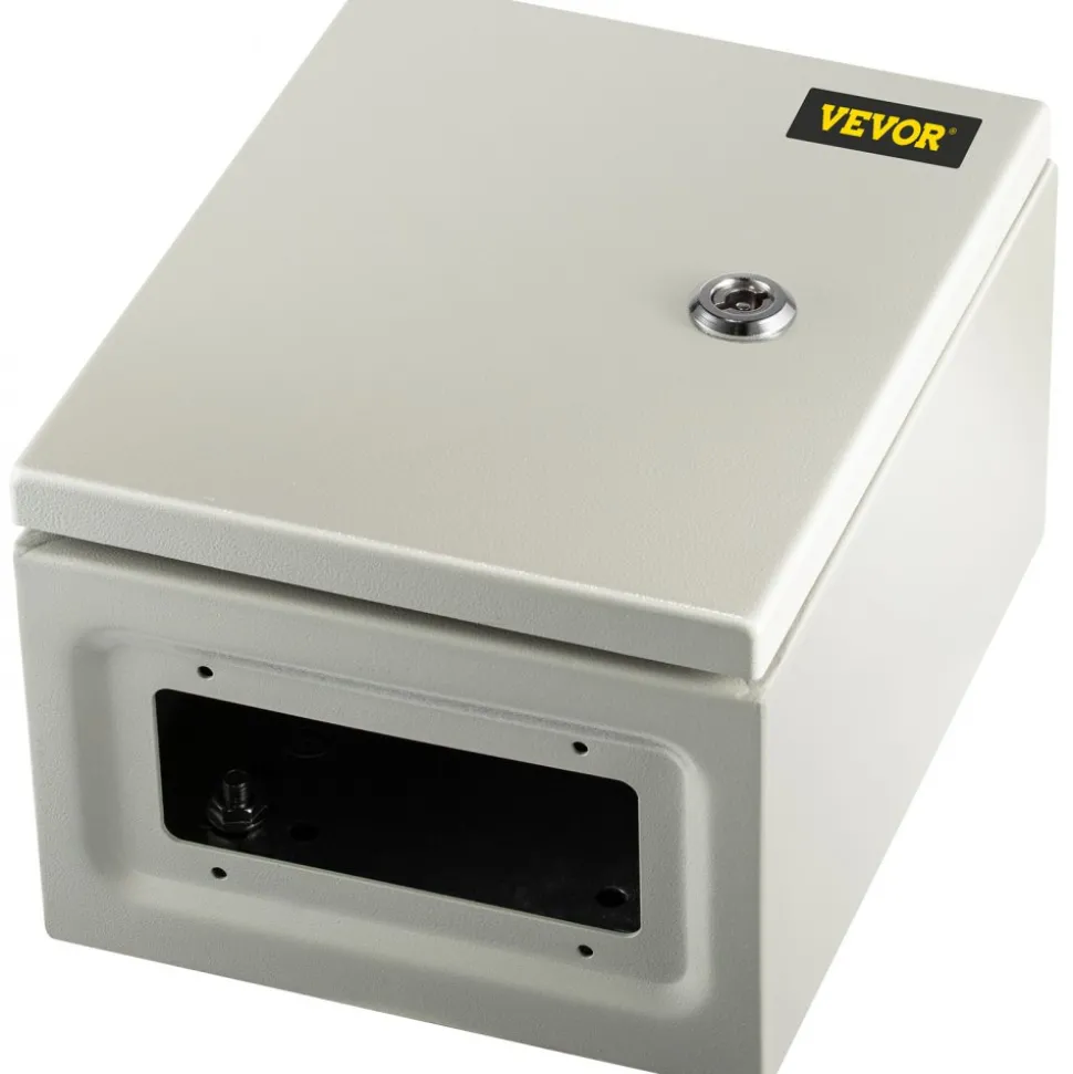 VEVOR NEMA Metal Case, 10 x 8 x 6'' NEMA 4X Metal Electric Enclosure, IP66 Water & Dust Resistant, Suitable for Both Outdoor & Indoor Use, Includes Mounting Plate