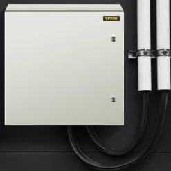 VEVOR NEMA Metal Case, 24x24x12'' NEMA 4X Metal Electric Enclosure, IP66 Water & Dust Resistant, Suitable for Both Outdoor & Indoor Use, Includes Mounting Plate