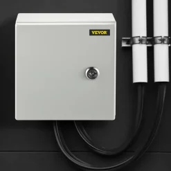 VEVOR NEMA Metal Case, 8x8x6'' NEMA 4X Metal Electric Enclosure, IP66 Water & Dust Resistant, Suitable for Both Outdoor & Indoor Electrical Connections