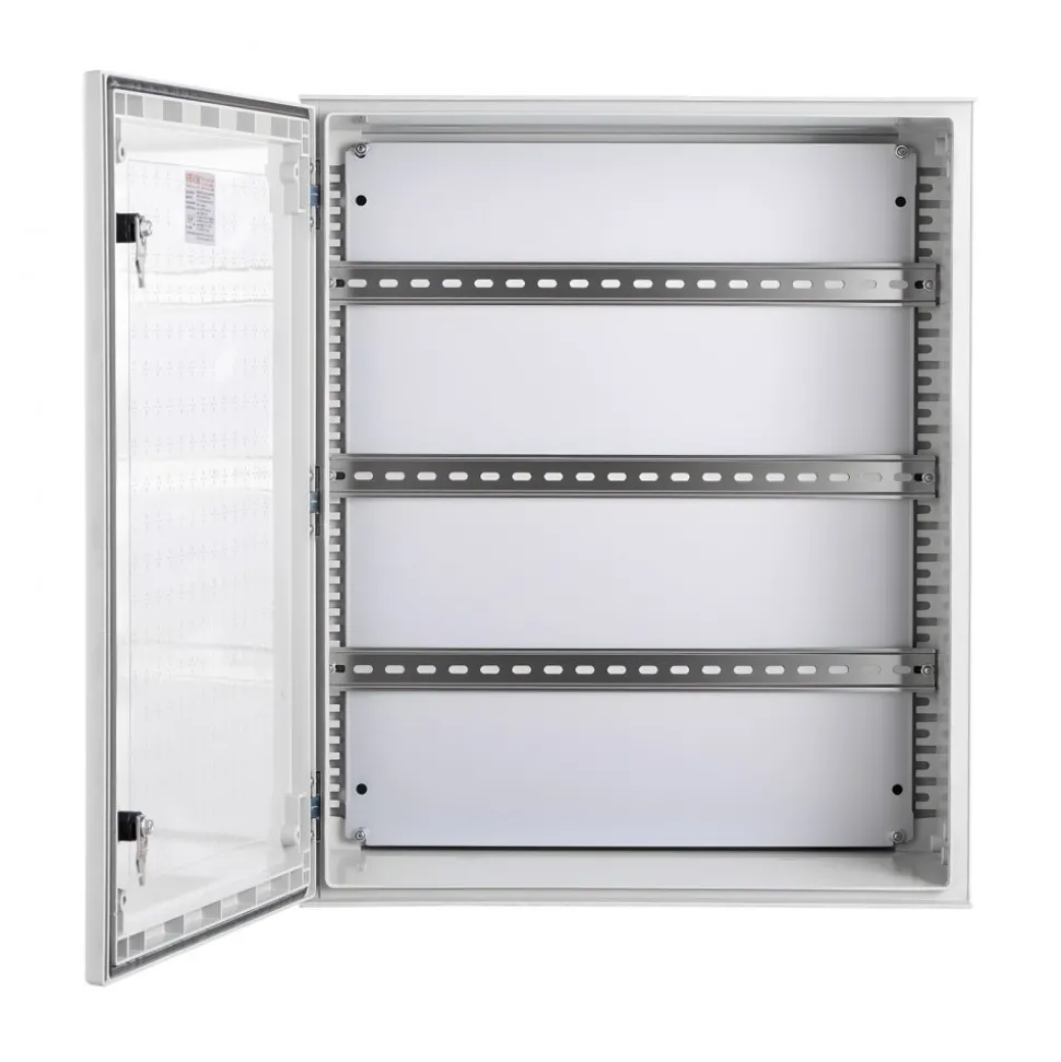 VEVOR NEMA Steel Case, 24x20x9'' NEMA 4X Fiberglass Electric Enclosure, IP66 Water & Dust Resistant, Suitable for Both Outdoor & Indoor Use, Includes Mounting Plate (60x50x23 cm)