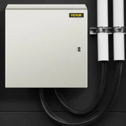 VEVOR NEMA Steel Enclosure, 20 x 20 x 6'' NEMA 4X Steel Electrical Box, IP66 Waterproof & Dustproof, Outdoor/Indoor Electrical Junction Box, with Mounting Plate