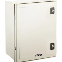 VEVOR NEMA Steel Enclosure, 16 x 12 x 8'' NEMA 4X Fiberglass Electrical Box, IP66 Waterproof & Dustproof, Outdoor/Indoor Electrical Junction Box, with Mounting Plate(40 x 30 x 20 cm)