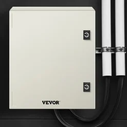 VEVOR NEMA Steel Enclosure, 16 x 12 x 8'' NEMA 4X Fiberglass Electrical Box, IP66 Waterproof & Dustproof, Outdoor/Indoor Electrical Junction Box, with Mounting Plate(40 x 30 x 20 cm)